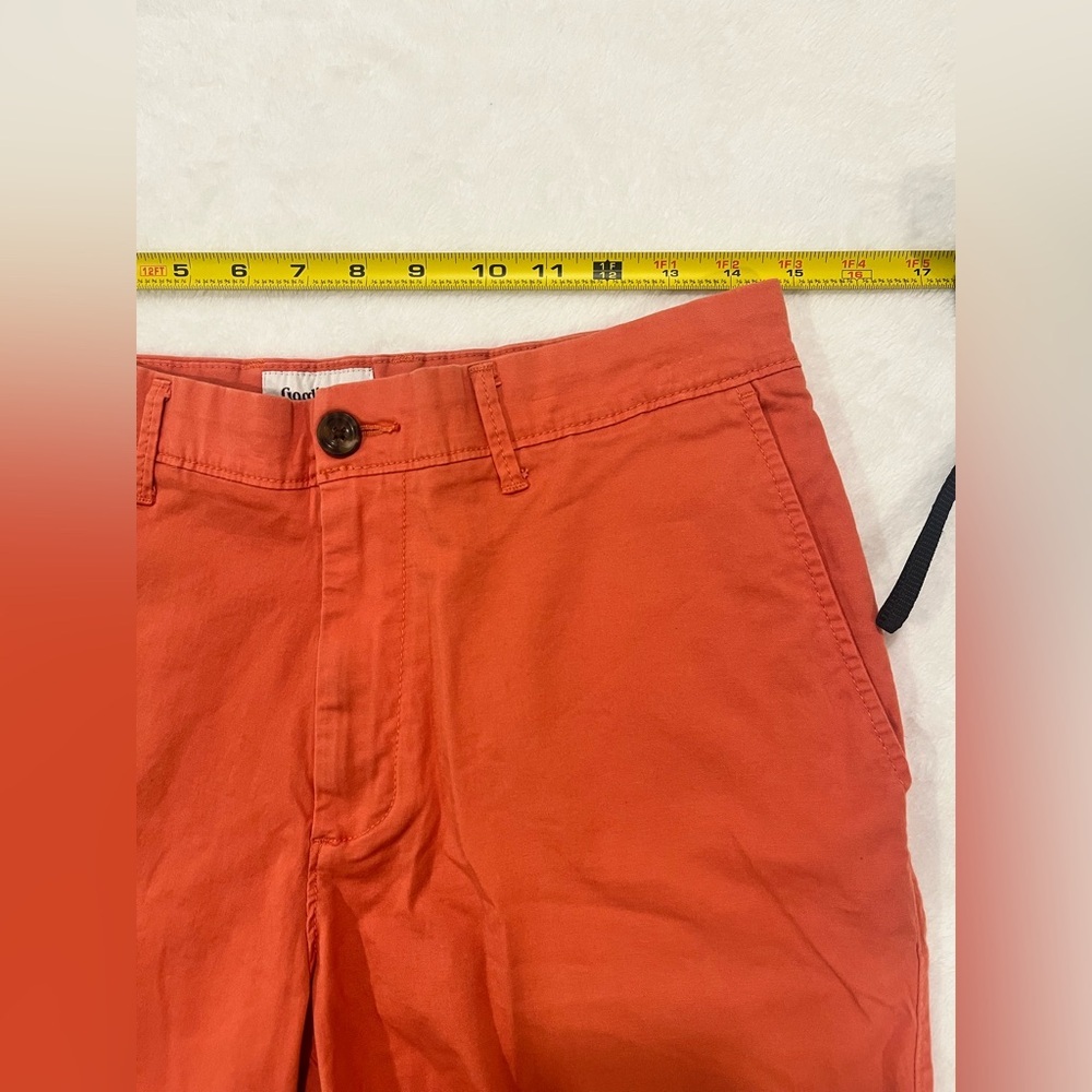 Goodfellow & Co Men’s 30 Every Wear Cotton Shorts - 7" Inseam - Orange - Picture 6 of 8
